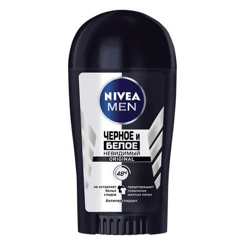 Антиперспирант Nivea for Men Невидимый для черного и белого 40 мл в Магнит Косметик