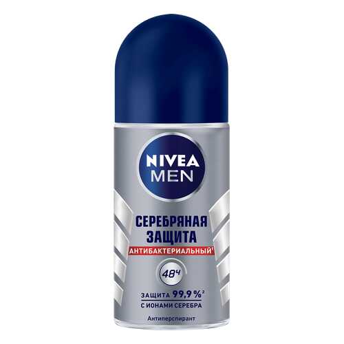 Антиперспирант Nivea Ролик мужской Серебрянная защита 50 мл в Магнит Косметик