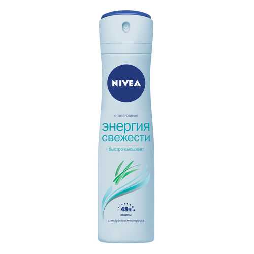 Антиперспирант Nivea Спрей женский Энергия свежести Энерджи Фрэш 150 мл в Магнит Косметик