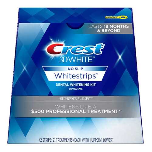 Пластина для отбеливания зубов Crest 3D White Whitestrips Luxe Supreme FlexFit 42 шт в Магнит Косметик
