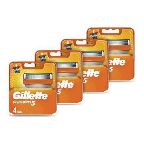 Годовой запас сменных кассет для бритья Gillette Fusion5, 4*4 (16 шт) в Магнит Косметик