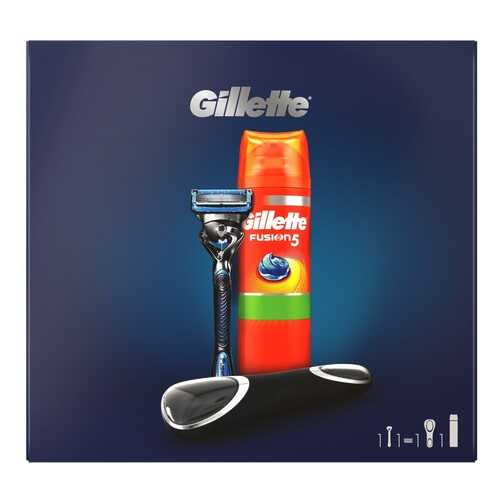 Подарочный набор GILLETTE бритва+гель д/бритья SensSkin 200мл+чехол в Магнит Косметик