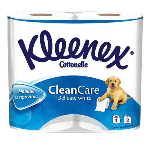 Туалетная бумага Kleenex Delicate White 2-ух слойная 4 шт. в Магнит Косметик