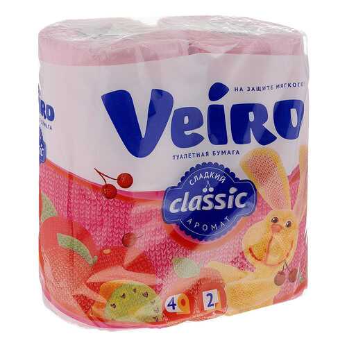 Туалетная бумага Veiro Classic Сладкий аромат 2-ух слойная 4 шт. в Магнит Косметик