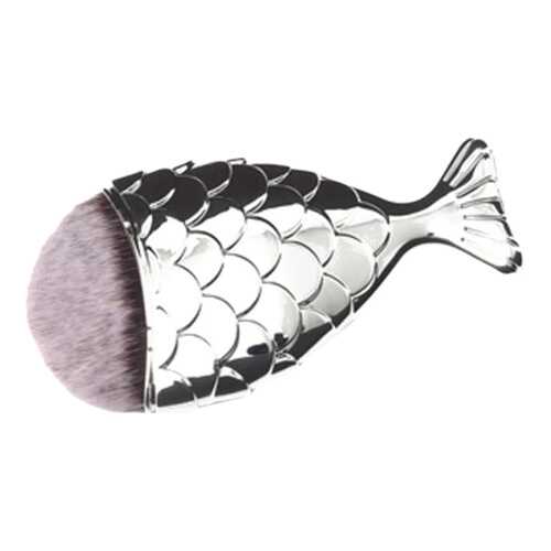 Кисть для макияжа TNL Professional Рыбка Серебро L в Магнит Косметик