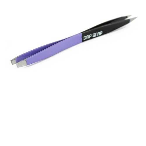 Пинцет Snip snap двусторонний черно-фиолетовый, скошенный, остроконечный MI-5203-11 в Магнит Косметик