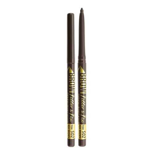 Механический карандаш для бровей luxvisage brow filler & fix тон 502 ash brown в Магнит Косметик