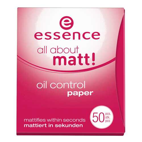 Матирующие салфетки essence All About Matt! Oil Control Paper 50 шт в Магнит Косметик