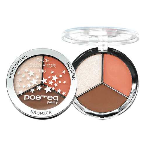 Набор для макияжа POETEQ Face Sculptor Trio Шампань/тропический персик/матовый 7,5 г в Магнит Косметик