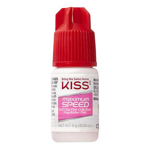 Клей для ногтей Kiss Maximum Speed Nail Glue Pink 3 г в Магнит Косметик