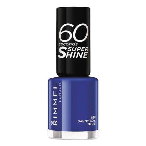 Лак для ногтей Rimmel 60 Seconds Super Shine 828 Danny Boy, Blue 8 мл в Магнит Косметик