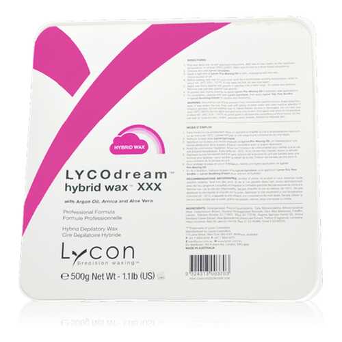 Воск Lycon LYCOdream Hybrid Hot Wax Гибридный Горячий Всех Типов Кожи и Волос, 500г в Магнит Косметик
