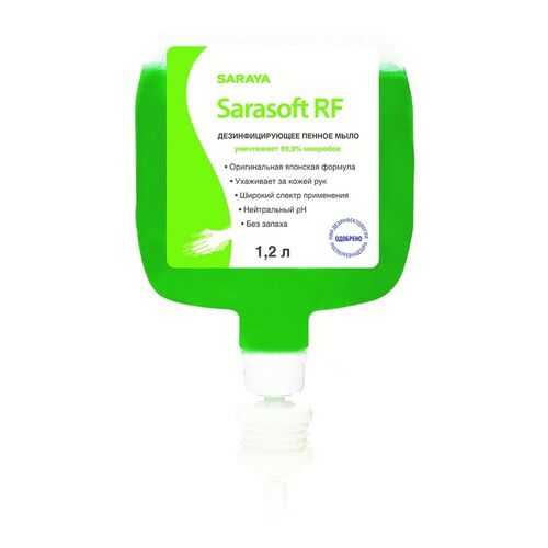 Дезинфицирующее пенное мыло Sarasoft RF 1,2 л в Магнит Косметик