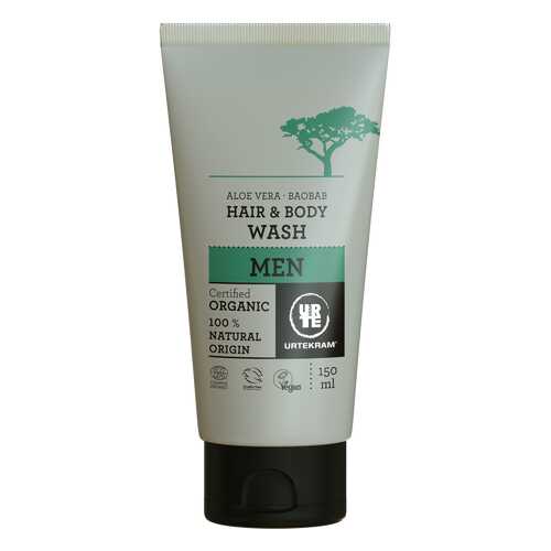 Гель для душа Urtekram Men Aloe Vera Baobab Hair & Body Wash Organic 150 мл в Магнит Косметик