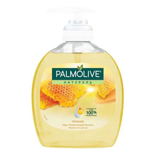 Жидкое мыло Palmolive Натурэль Питание мед и увлажняющее молочко 300 мл в Магнит Косметик