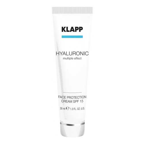 Солнцезащитный крем Klapp HYALURONIC Face Protection Cream SPF 15 30 мл в Магнит Косметик
