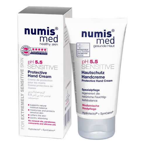 Numis® med Защитный крем для рук Сенситив рH5,5, 75мл в Магнит Косметик