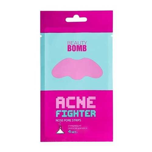 BEAUTY BOMB Очищающие полоски для носа ACNE FIGHTER 4шт в Магнит Косметик