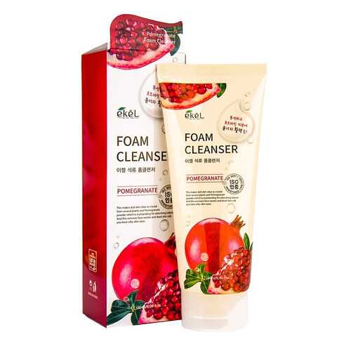 Пена для умывания с экстрактом граната Ekel Foam Cleanser Pomegrante 180 мл в Магнит Косметик