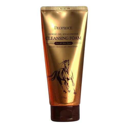 Пенка для умывания Deoproce Horse Oil Hyalurone Cleansing Foam 170 г в Магнит Косметик