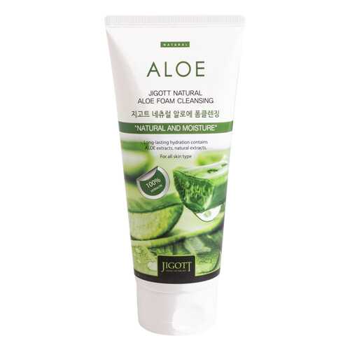 Пенка для умывания Jigott Natural Aloe Foam Cleansing 180 мл в Магнит Косметик