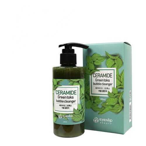 Пенка кислородная для умывания CERAMIDE GREEN TOKS BUBBLE CLEANSER 200мл в Магнит Косметик