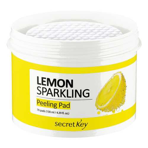 Ватные диски Secret Key Lemon Sparkling Peeling Pad 70 шт в Магнит Косметик