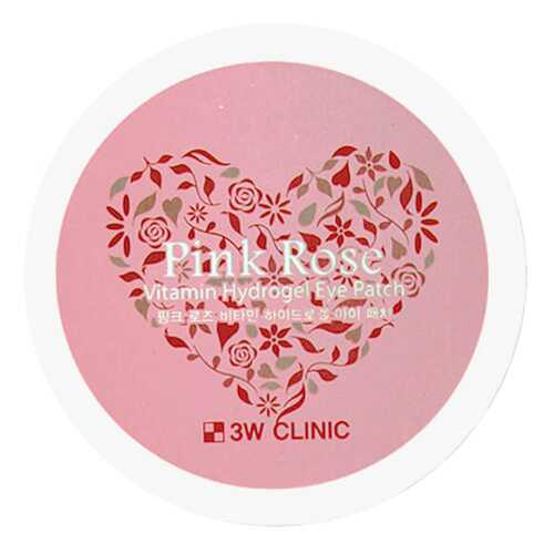 Патчи для глаз 3W Clinic Pink Rose Vitamin Hydrogel Eye Patch 60 шт в Магнит Косметик