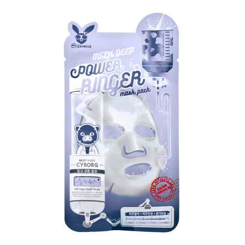 Elizavecca Deep Power Ringer Mask Pack Milk Тканевая маска с молочными протеинами 23 мл в Магнит Косметик