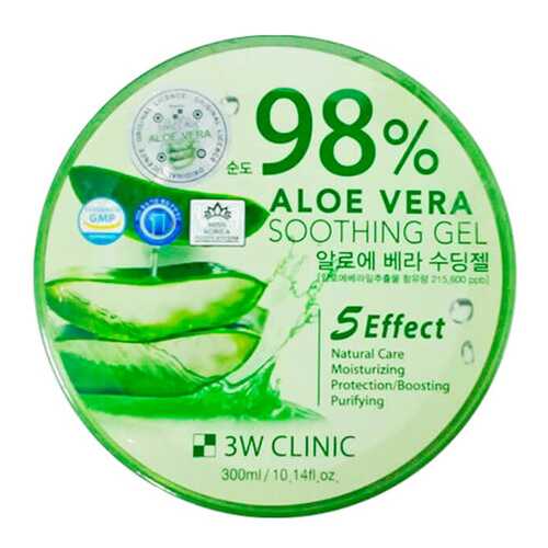 Гель для лица 3W Clinic Aloe Vera Soothing Gel 300 г в Магнит Косметик