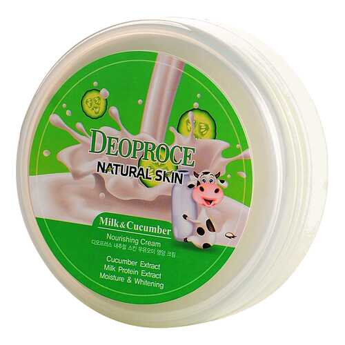 Крем для лица Deoproce Milk Cucumber Natural Skin Nourishing Cream 100 г в Магнит Косметик