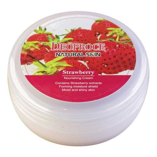 Крем для лица Deoproce Strawberry Natural Skin Nourishing Cream 100 г в Магнит Косметик
