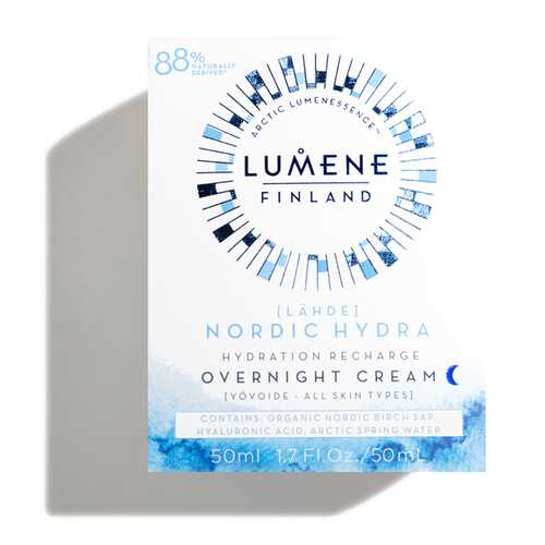 Крем для лица Lumene Lahde Hydration Recharge Overnight Cream 50 мл в Магнит Косметик
