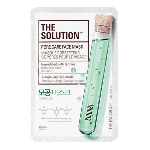 Листовая маска The Face Shop The Solution Face Mask-Pore_Care в Магнит Косметик