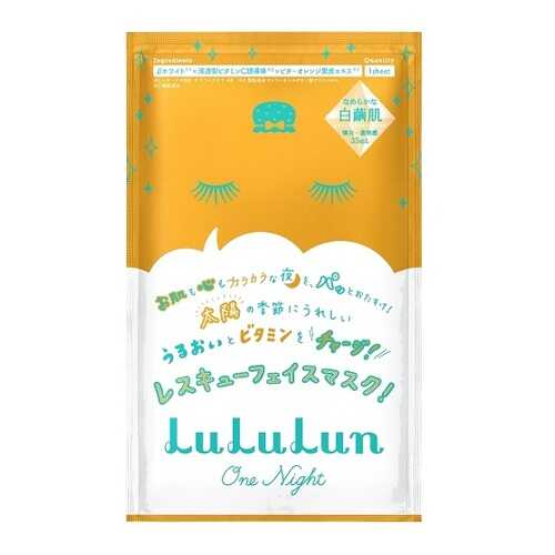 Lululun маска для лица витаминная Face Mask LuLuLun One Night Vitamin, 1 шт в Магнит Косметик