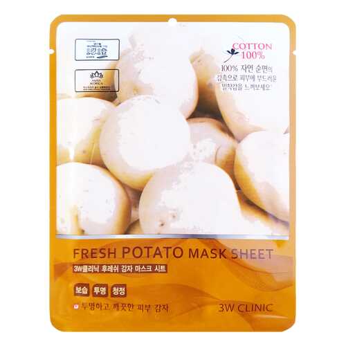 Маска для лица 3W Clinic Fresh Potato Mask Sheet 23 мл в Магнит Косметик