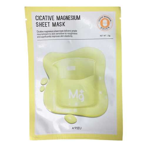Маска для лица A'Pieu Cicative Magnesium Sheet Mask 22 г в Магнит Косметик