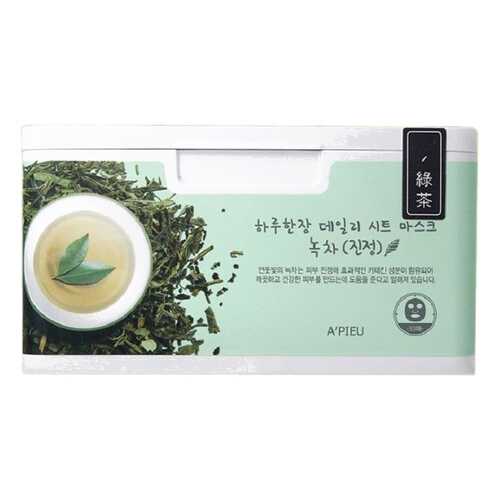 Маска для лица A'Pieu Daily Sheet Mask Green Tea Soothing 350 г в Магнит Косметик