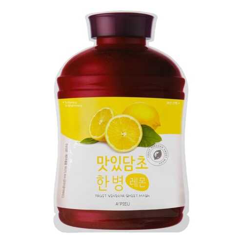 Маска для лица A'Pieu Fruit Vinegar Sheet Mask Lemon 20 г в Магнит Косметик