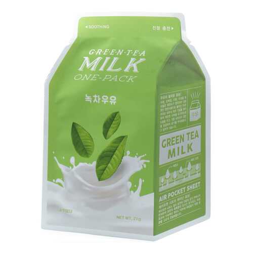 Маска для лица A'Pieu Green Tea Milk One-Pack 21 г в Магнит Косметик
