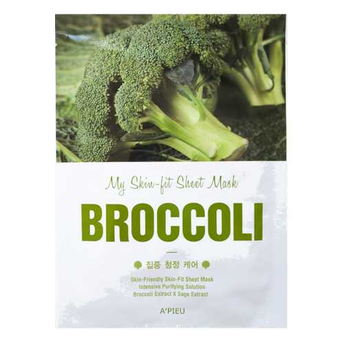 Маска для лица A'Pieu My Skin-Fit Sheet Mask Broccoli 25 г в Магнит Косметик