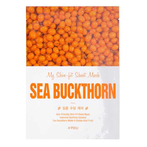 Маска для лица A'Pieu My Skin-Fit Sheet Mask Sea Buckthorn 25 г в Магнит Косметик