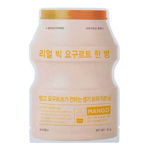 Маска для лица A'Pieu Real Big Yogurt One-Bottle Mango 21 г в Магнит Косметик