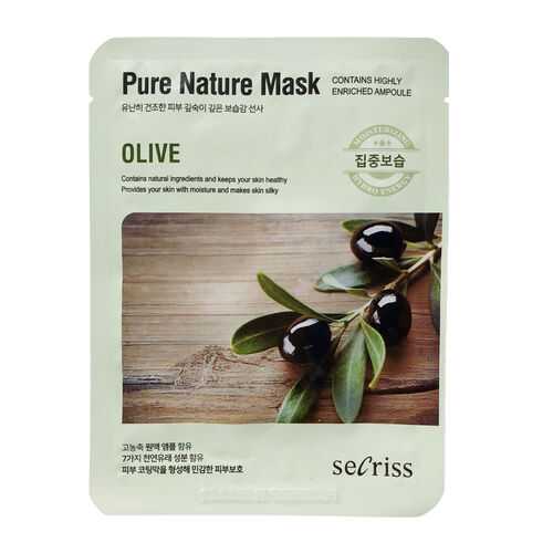 Маска для лица Anskin Secriss Pure Nature Mask Pack Olive 25 мл в Магнит Косметик