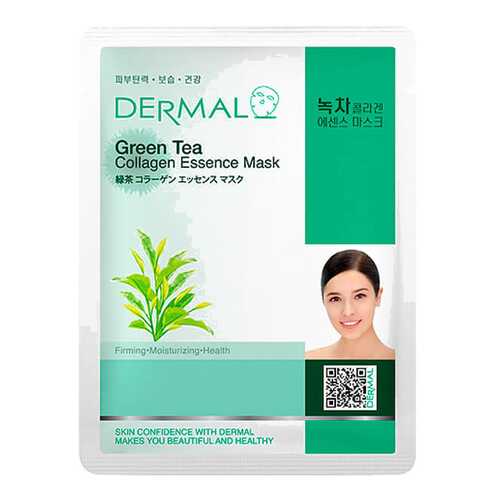 Маска для лица Dermal Green Tea Collagen Essence Mask 23 мл в Магнит Косметик