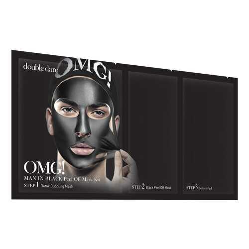 Маска для лица Double Dare OMG! Man In Black Peel Off Mask Kit 15 г в Магнит Косметик