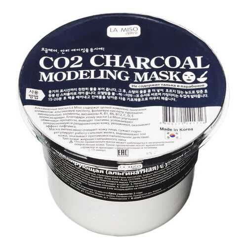 Маска для лица La Miso CO2 Charcoal Modeling Mask 21 г в Магнит Косметик