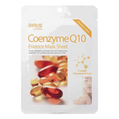 Маска для лица LA MISO Coenzyme Q10 essence Mask Sheet 21 г в Магнит Косметик