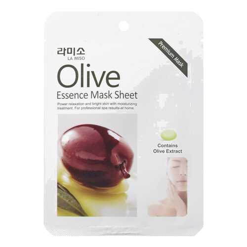 Маска для лица LA MISO Olive essence Mask Sheet 21 г в Магнит Косметик