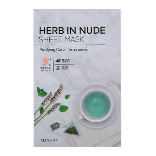 Маска для лица Missha Herb In Nude Sheet Mask Purifying Care 23 г в Магнит Косметик